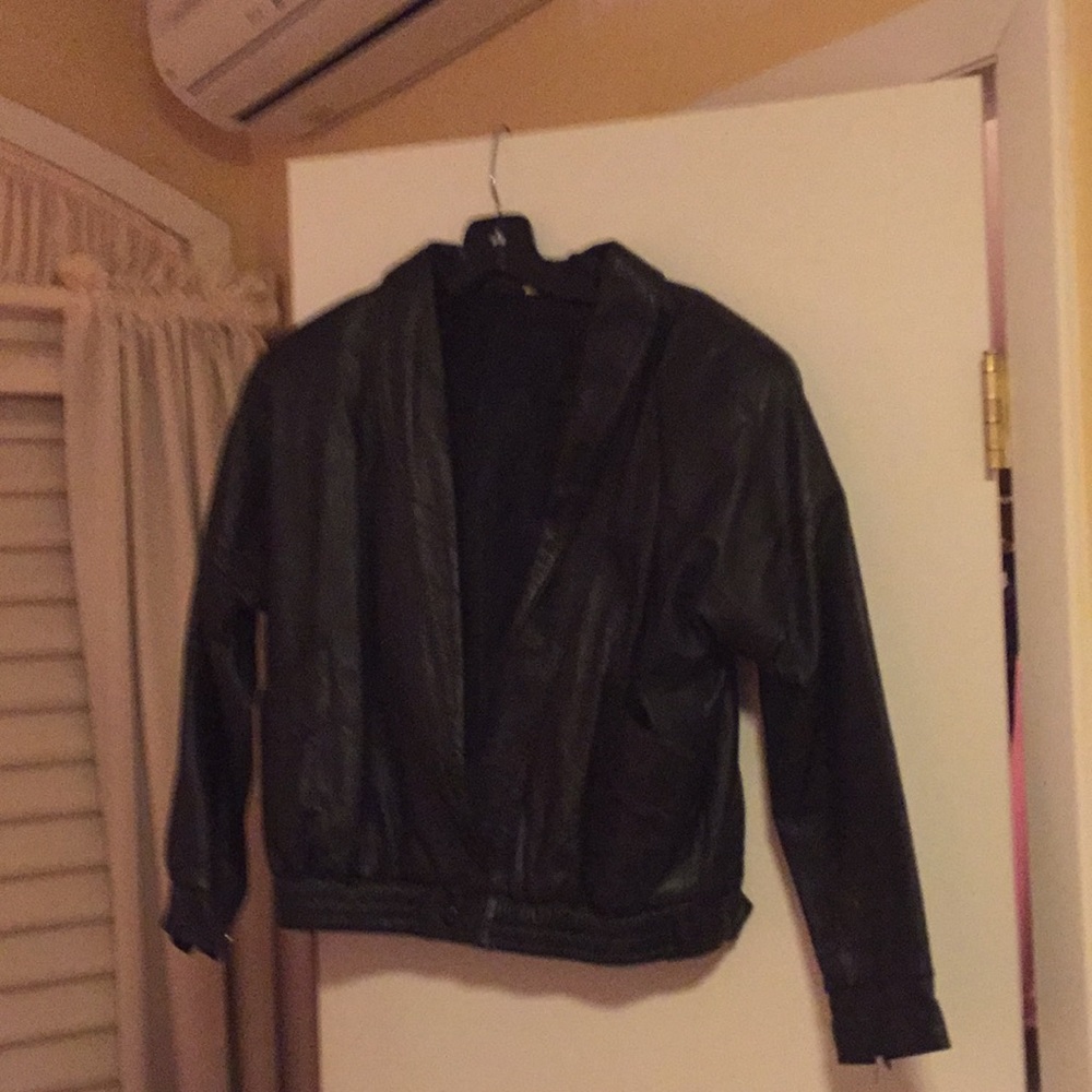 Leather biker jacket Mexican vintage